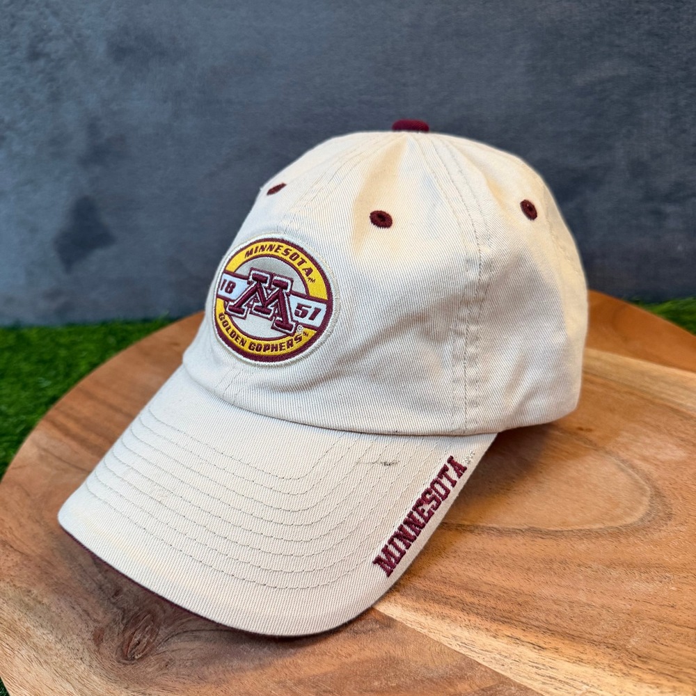 Top Of The World Minnesota Golden Gophers Hat Mens Adjustable‎ Beige Cotton Hat